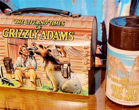 Vintage Grizzly Adams Lunchbox with Thermos 1977, 